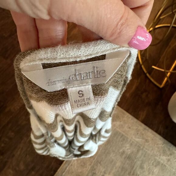 Cream and tan poncho size small - Picture 6 of 6